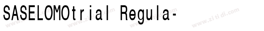 SASELOMOtrial Regula字体转换 SASELOMOtrial Regula字体转换